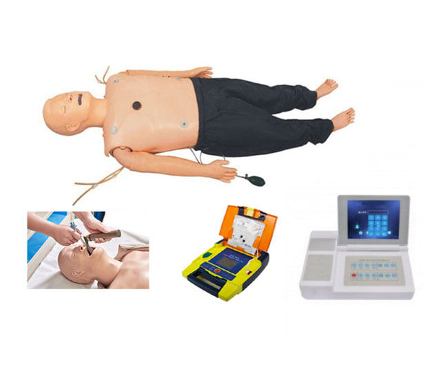 高级多功能急救训练模拟人（心肺复苏CPR、气管插管、除颤起搏四合一功能、嵌入式系统）